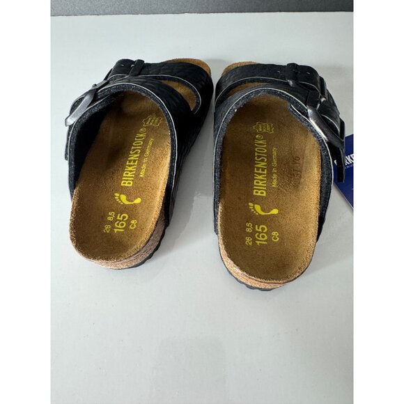 NEW Birkenstock Arizona Sandals Black Textured Toddler Little Kid EU 26 US 8.5 - Picture 4 of 5